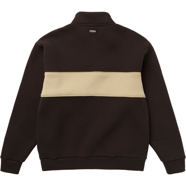 2025 Mystic Slate Half Zip Sweat 35104.260315 - Dark Brown